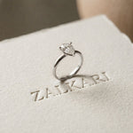 1.5Ct Aurielle Pear Lab Grown Diamond Ring White