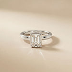 1.50 CTW Emerald Cut Lab Grown Diamond Verelle Anniversary Ring White