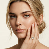 1.50 CTW Classic Round Lab Grown Diamond Promise Ring For Women Rose Gold