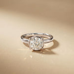 1.50 CTW Classic Round Lab Grown Diamond Promise Ring For Women White