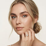 1.50 CTW Princess Cut Lab Grown Diamond Micro Pave Ring Gold