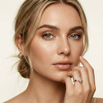 2 CTW Marquise Cut Lab Grown Diamond Ring For Girls Rose Gold