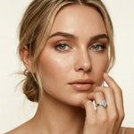 2 CTW Marquise Cut Lab Grown Diamond Ring For Girls White