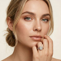 2 CTW Whisper of Forever Pear Lab Grown Diamond Ring White