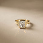 Golden Hour 2 CTW Radiant Cut Lab Grown Diamond Ring Gold