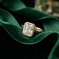 Golden Hour 2 CTW Radiant Cut Lab Grown Diamond Ring Gold