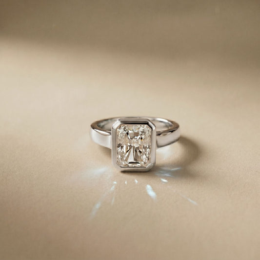 Golden Hour 2 CTW Radiant Cut Lab Grown Diamond Ring
