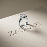 Golden Hour 2 CTW Radiant Cut Lab Grown Diamond Ring White