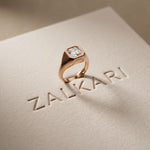 2 CTW Asscher Cut Lab Grown Diamond Legacy of Love Ring Rose Gold