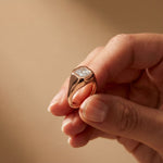 2 CTW Asscher Cut Lab Grown Diamond Legacy of Love Ring Rose Gold