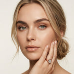2 CTW Asscher Cut Lab Grown Diamond Legacy of Love Ring Rose Gold