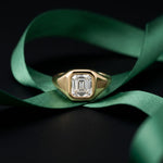 2 CTW Asscher Cut Lab Grown Diamond Legacy of Love Ring Gold