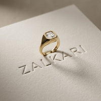 2 CTW Asscher Cut Lab Grown Diamond Legacy of Love Ring Gold