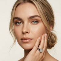 2 CTW Asscher Cut Lab Grown Diamond Legacy of Love Ring White