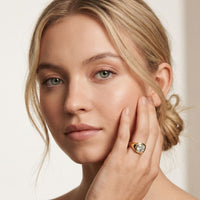 2 CTW Written in the Stars Cushion Cut Lab Grown Diamond Ring Gold