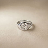 2 CTW Written in the Stars Cushion Cut Lab Grown Diamond Ring White