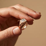 2 CTW A Love Meant to Shine Princess Cut Lab Grown Diamond Ring Rose Gold