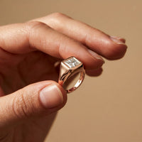 2 CTW A Love Meant to Shine Princess Cut Lab Grown Diamond Ring Rose Gold
