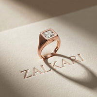 2 CTW A Love Meant to Shine Princess Cut Lab Grown Diamond Ring Rose Gold