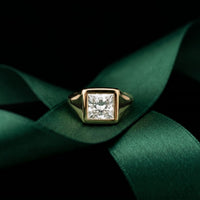 2 CTW A Love Meant to Shine Princess Cut Lab Grown Diamond Ring Gold