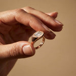 2 CTW Fearlessly Radiant Cut Lab Grown Diamond Forefinger Ring Rose Gold