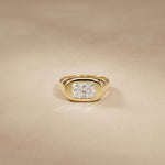 2 CTW Fearlessly Radiant Cut Lab Grown Diamond Forefinger Ring Gold