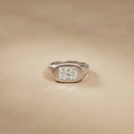 2 CTW Fearlessly Radiant Cut Lab Grown Diamond Forefinger Ring White