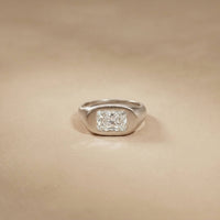 2 CTW Fearlessly Radiant Cut Lab Grown Diamond Forefinger Ring White