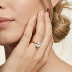 Forever Begins Here 1 CT Oval Cut Lab Grown Diamond Ring Rose Gold