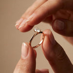 Forever Begins Here 1 CT Oval Cut Lab Grown Diamond Ring Rose Gold