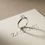 Forever Begins Here 1 CT Oval Cut Lab Grown Diamond Ring White