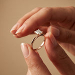 The Arden 1 CT Princcess Cut Lab Grown Diamond Ring Rose Gold