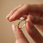 The Arden 1 CT Princcess Cut Lab Grown Diamond Ring Gold