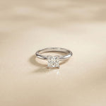 The Arden 1 CT Princcess Cut Lab Grown Diamond Ring White