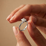 The Arden 1 CT Princcess Cut Lab Grown Diamond Ring White