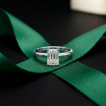 The Elara 1 CT Radiant Cut Lab Grown Diamond Ring White