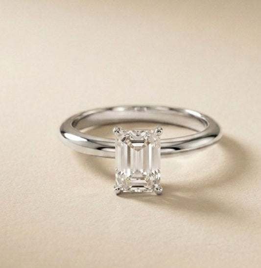 The Elara 1 CT Radiant Cut Lab Grown Diamond Ring