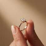 The Monroe 1 CT Asscher Cut Lab Grown Diamond Ring Rose Gold