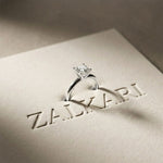 The Monroe 1 CT Asscher Cut Lab Grown Diamond Ring White