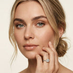 The Celeste 1 CT Cushion Cut Lab Grown Diamond Ring White