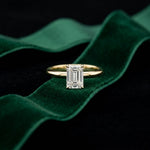 The Evermore 1 CT Emerald Cut Lab Grown Diamond Ring Gold