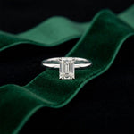 The Evermore 1 CT Emerald Cut Lab Grown Diamond Ring White