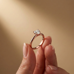 The Brielle 1 CT Heart Cut Lab Grown Diamond Valentine Ring Rose Gold