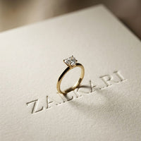 The Brielle 1 CT Heart Cut Lab Grown Diamond Valentine Ring Gold