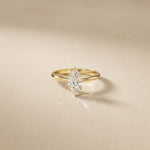The Solenne 1 CT Marquise Cut Lab Grown Diamond Ring Gold