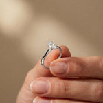 The Solenne 1 CT Marquise Cut Lab Grown Diamond Ring White