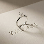 The Solenne 1 CT Marquise Cut Lab Grown Diamond Ring White