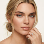 The Seraphine 2 CT Pear Cut Lab Grown Diamond Split Shank Ring Rose Gold