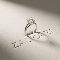 The Kensington 2 CT Princess Lab Grown Diamond Split Shank Ring White