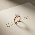 2 CT Asscher Cut Lab Grown Diamond Split Shank Monroe Ring Rose Gold